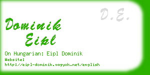 dominik eipl business card